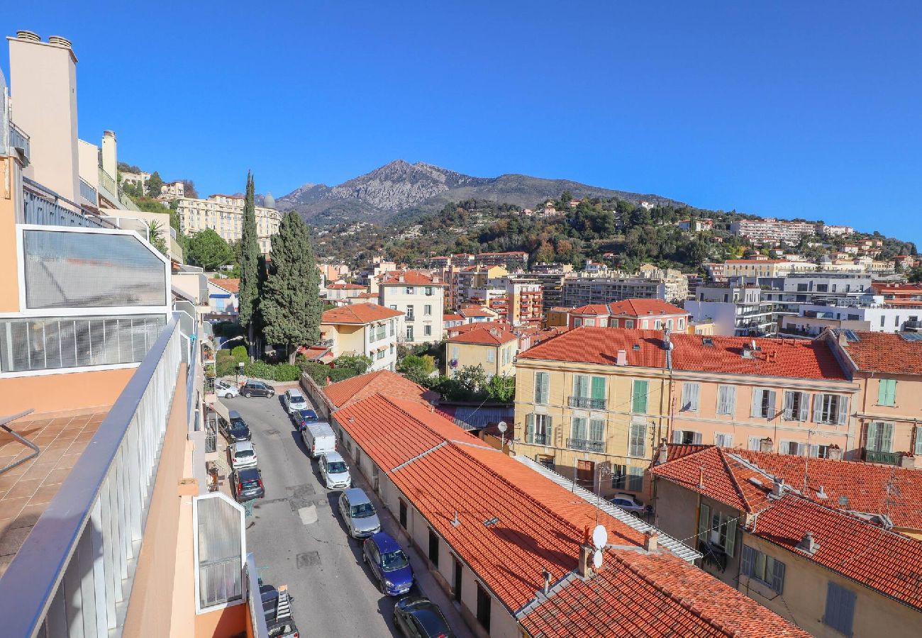 Apartment in Menton - 47-L'Alicanteproche gare, terrasse, vue mer