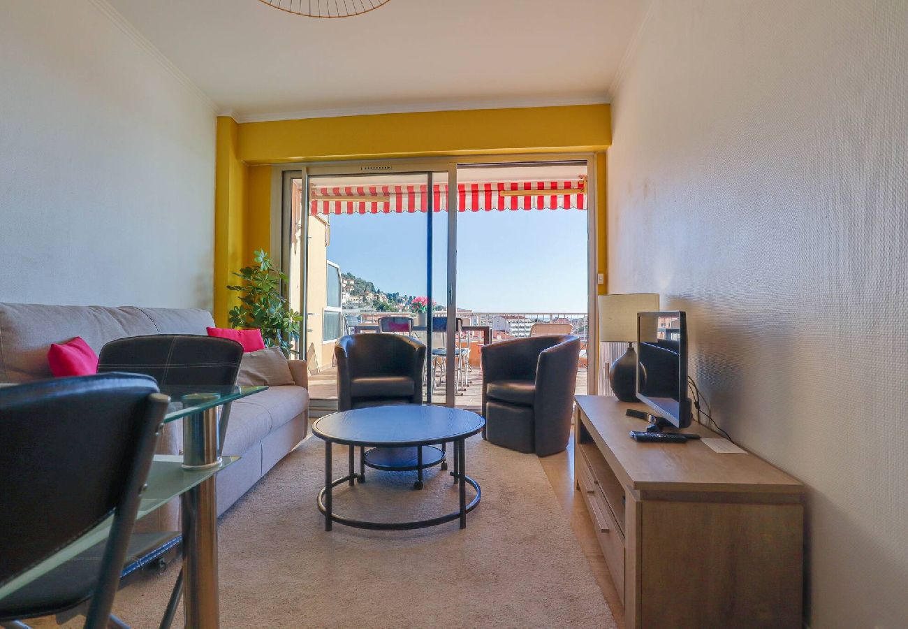 Apartment in Menton - 47-L'Alicanteproche gare, terrasse, vue mer